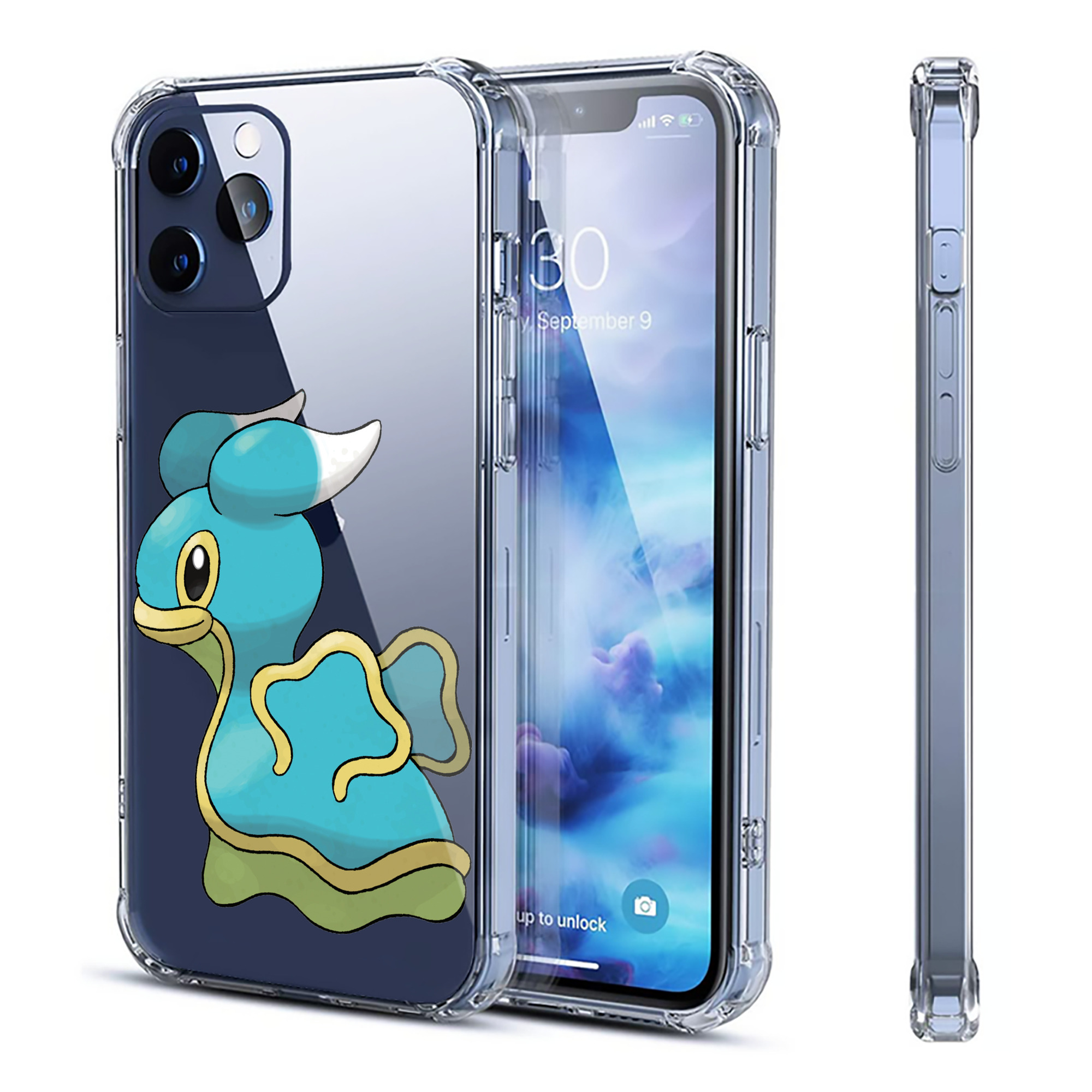 （画像用） ポケットモンスター Pokémon 【iPhone 12シリーズ対応】透明スマホケース（クリアソフトケース）